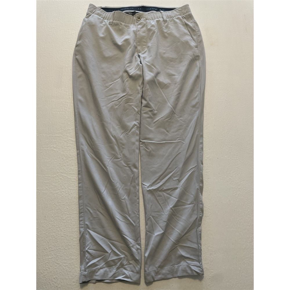 Under Armour Men's 38 X 32 1309546 Showdown Light Gray Herringbone Golf Pants